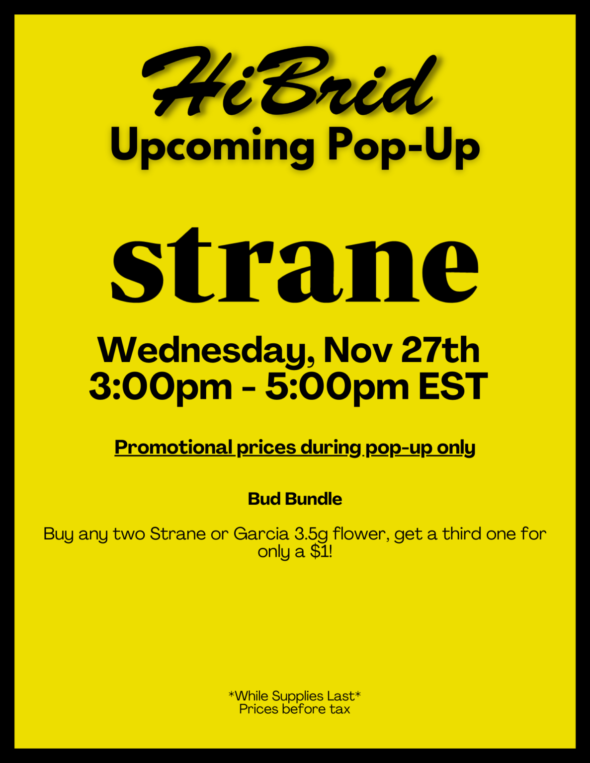 Strane Pop up Flyer